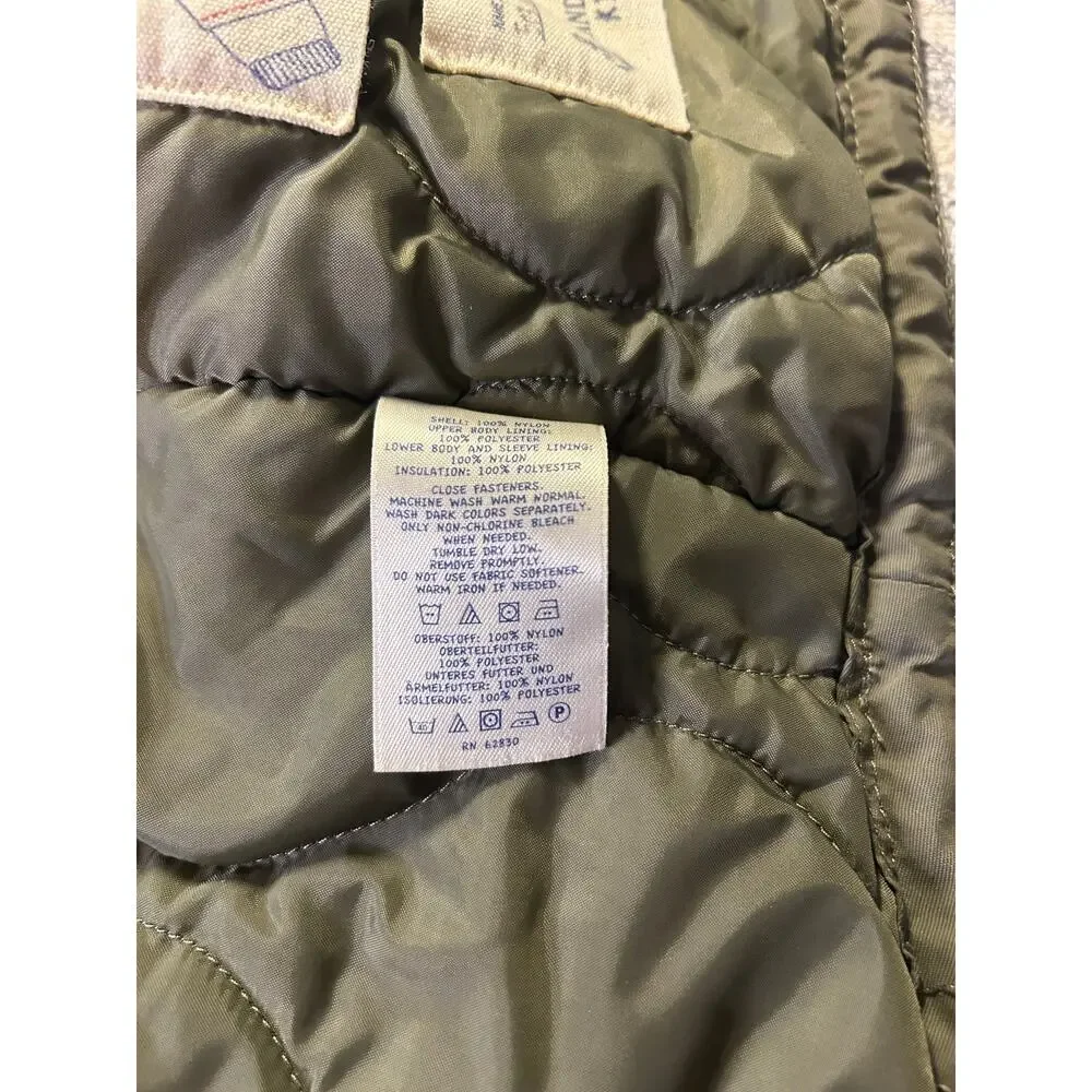 Lands’ End Kids Sherpa Lined Hooded Parka Jacket Green Size L 14–16 Grow-A-Longs
